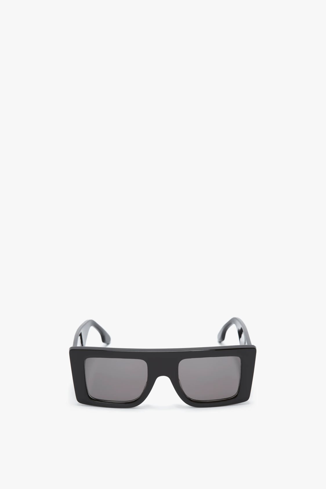 Rectangular Visor Gold-Framed Sunglasses